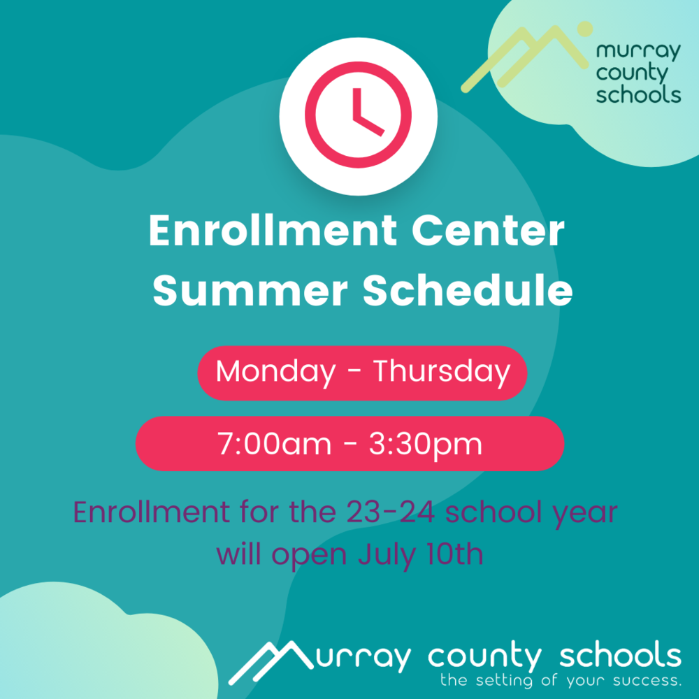 Enrollment Center Summer Schedule Northwest Elementary School